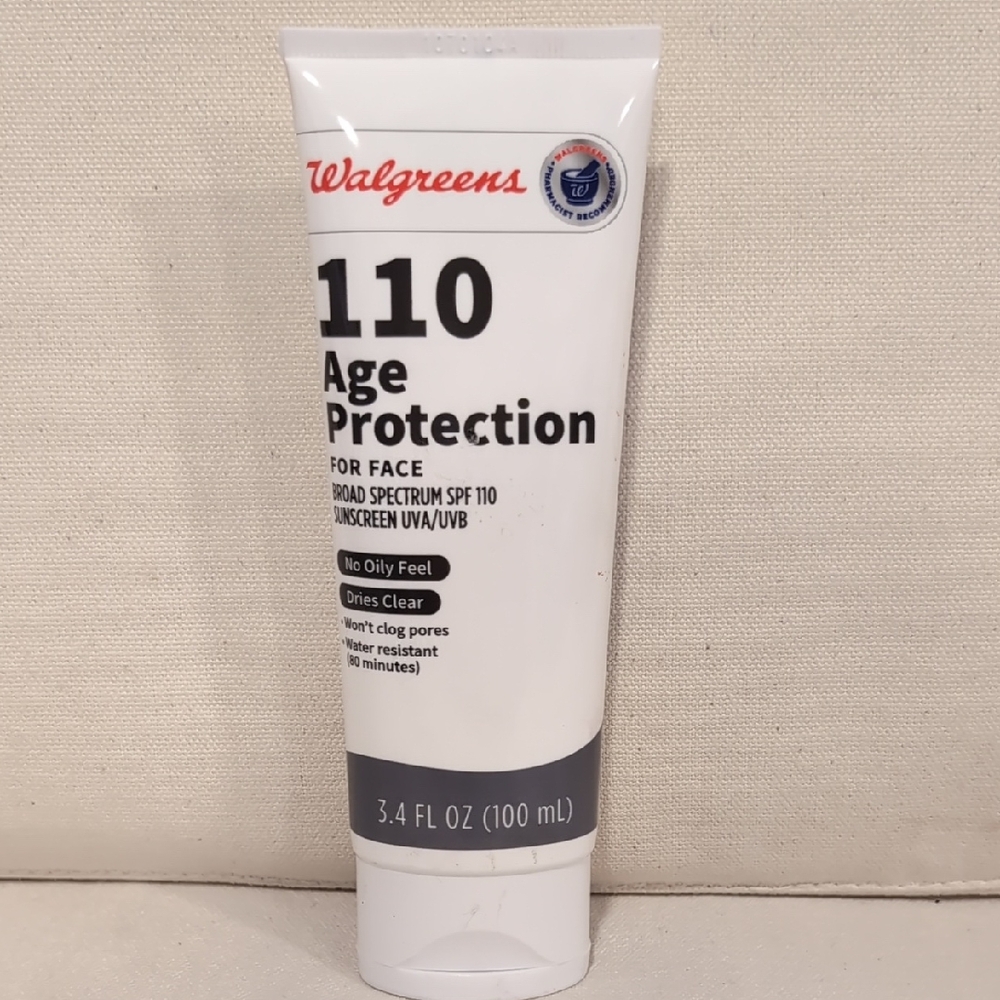 Walgreens Spf 110 Age Protection Moisturizer Sunscreen New